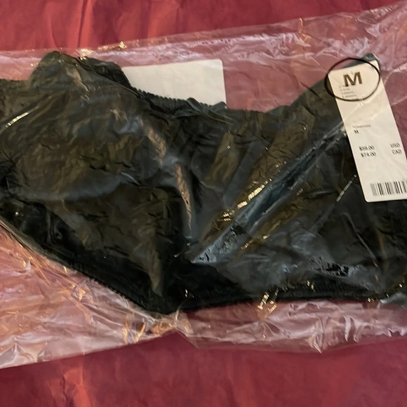 UO Out From Under Maria Jacquard Ruched Bralette, Teal, Medium, NWT - Picture 6 of 7